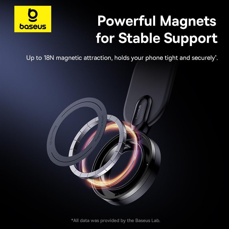 Baseus C02 Go 360° Rotatable Magnetic Phone Holder - Black