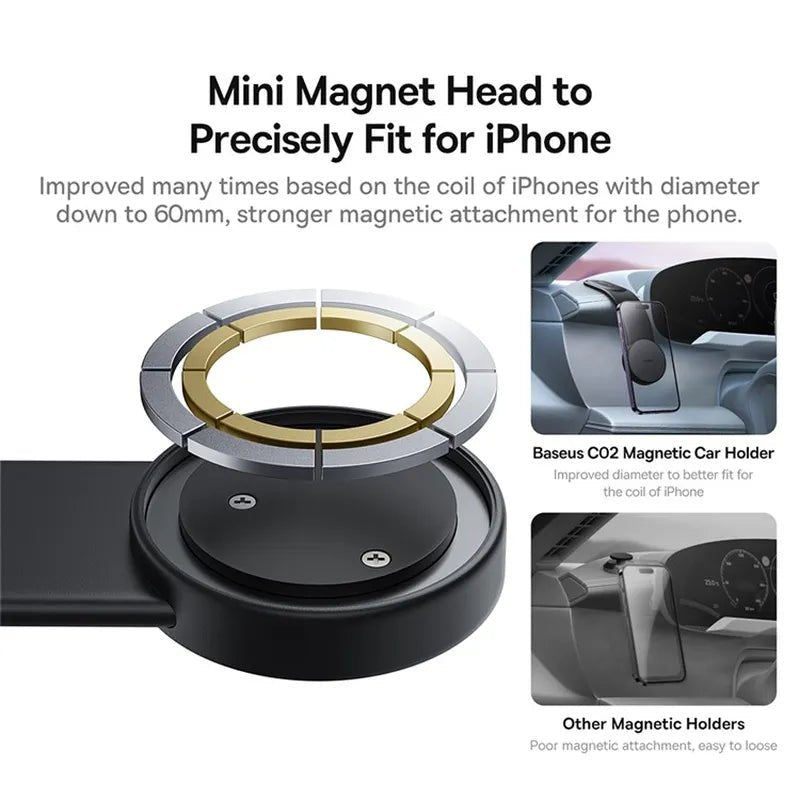Baseus C02 Magnetic Car Phone Holder - Black