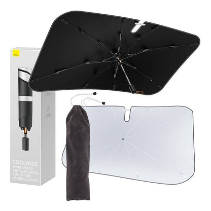 Baseus CoolRide Doubled-Layered Windshield Sun Shade Umbrella Pro -Black