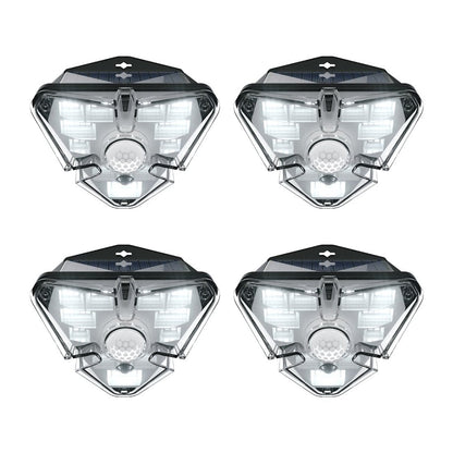 Baseus Energy Collection Solar Energy Wall Lamp - Triangle - 4Pcs Black