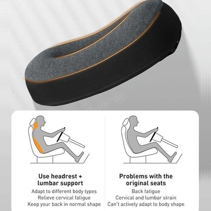 Baseus Floating Car Waist Back And Neck Pillow - Black