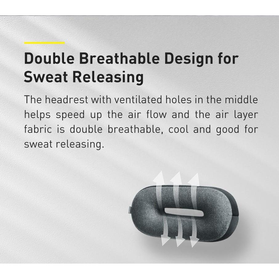 Baseus Floating Car Waist Back And Neck Pillow - Black