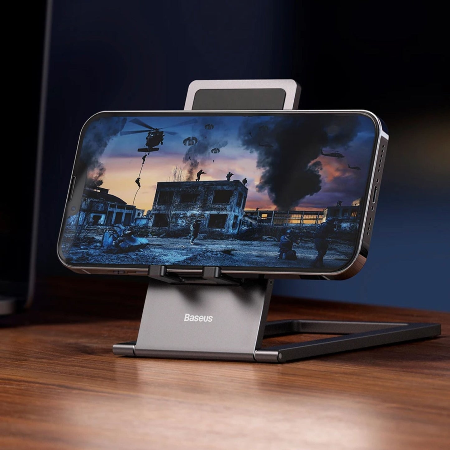 Baseus Foldable Metal Desktop Holder - Black