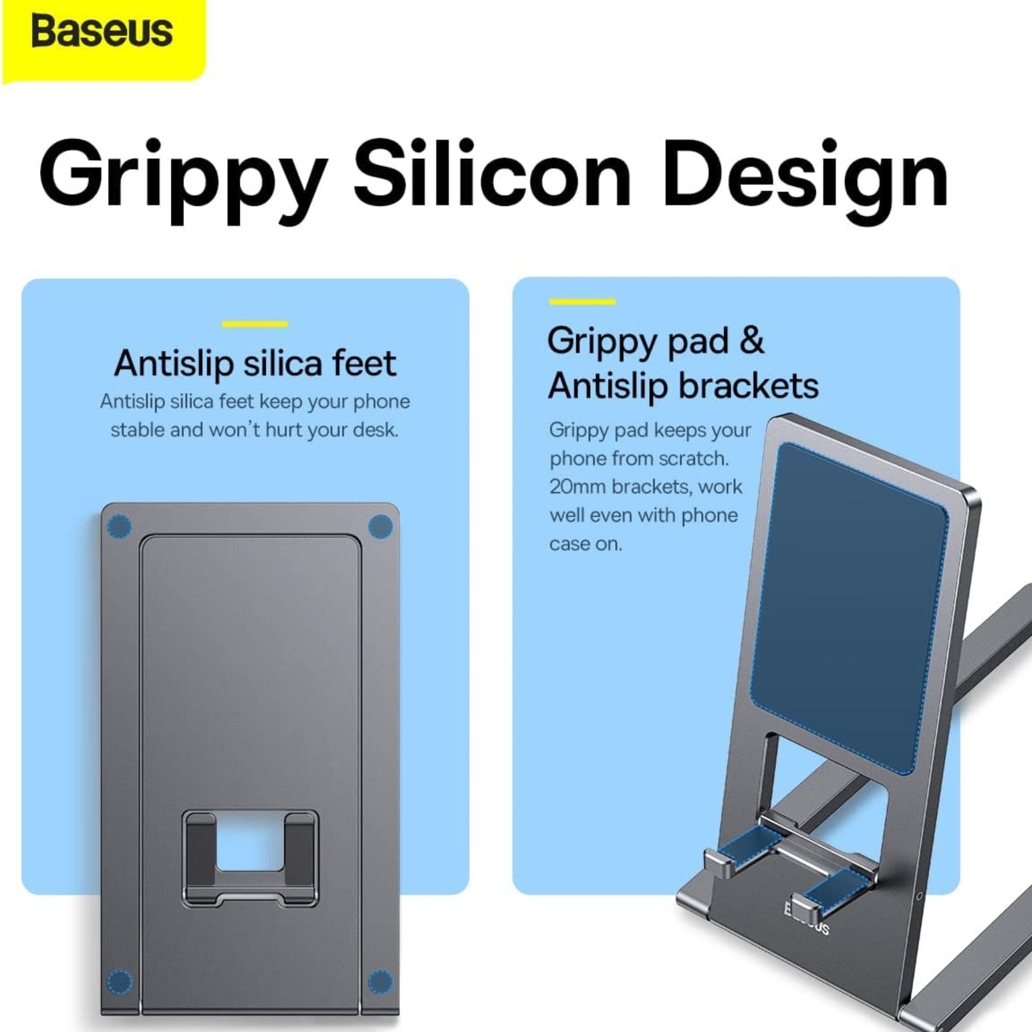 Baseus Foldable Metal Desktop Holder - Black