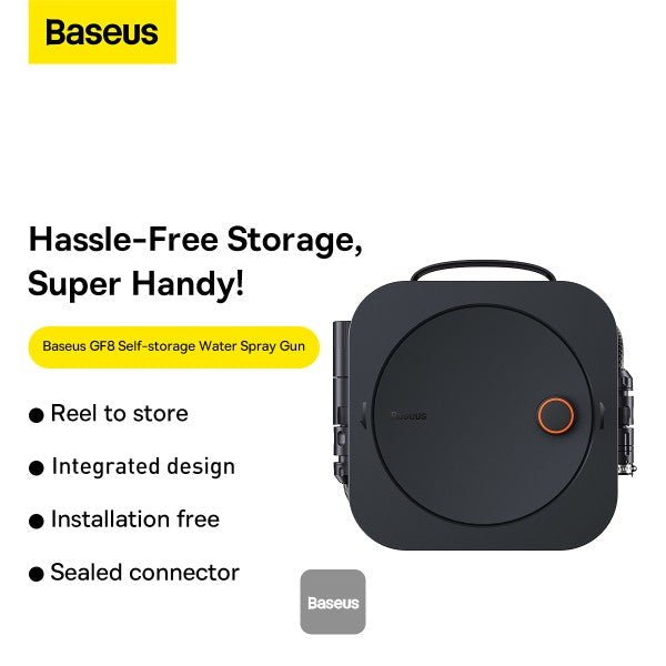 Baseus GF8 Self-storage Water Spray Gun 16.2m - Dark Gray