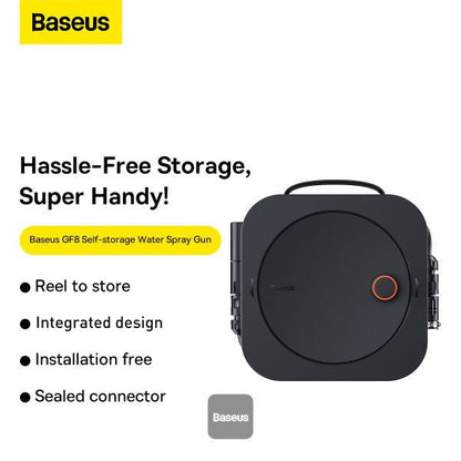 Baseus GF8 Self-storage Water Spray Gun 16.2m - Dark Gray