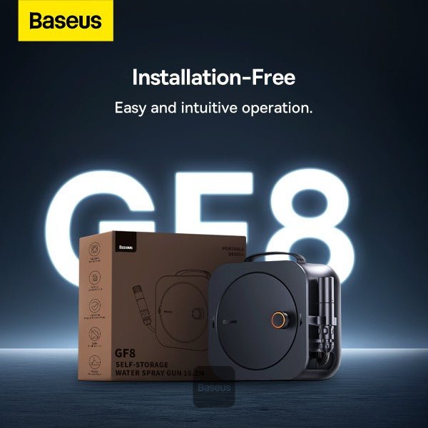 Baseus GF8 Self-storage Water Spray Gun 16.2m - Dark Gray