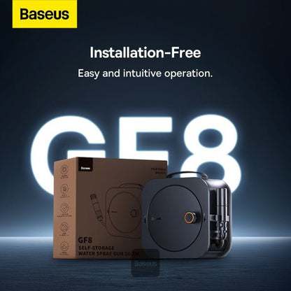 Baseus GF8 Self-storage Water Spray Gun 16.2m - Dark Gray