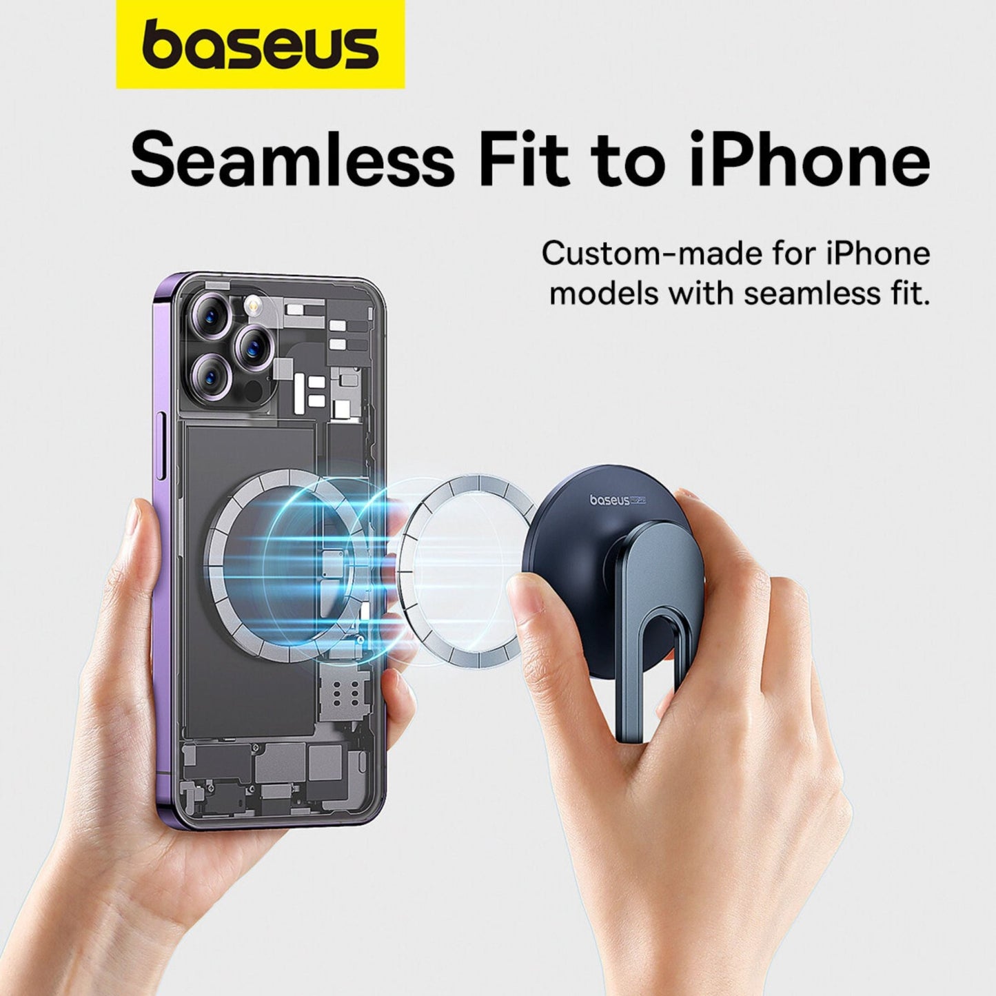 Baseus MagPro Series 360° Adjustable Magnetic Car Phone Holder - Black