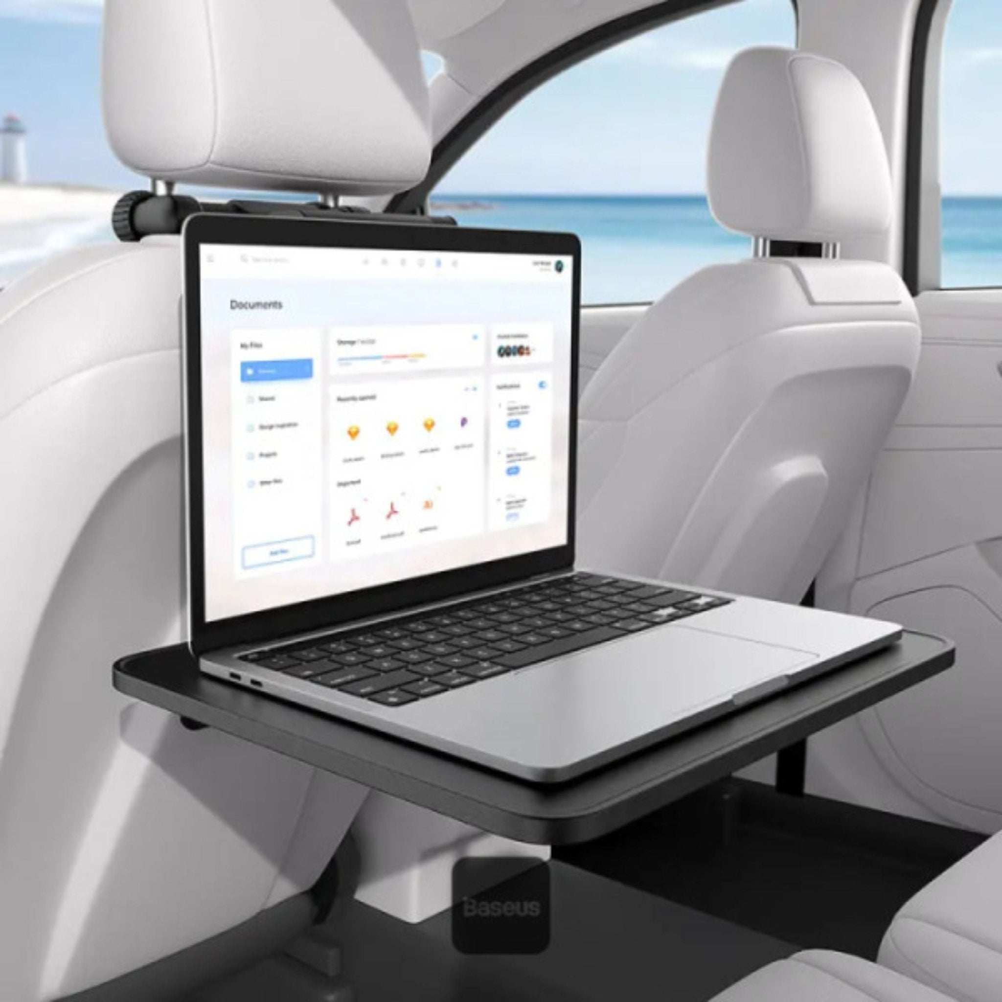 Baseus MagPro Series II Multipurpose Versatile Car Mount for Backseat Headrest - Black
