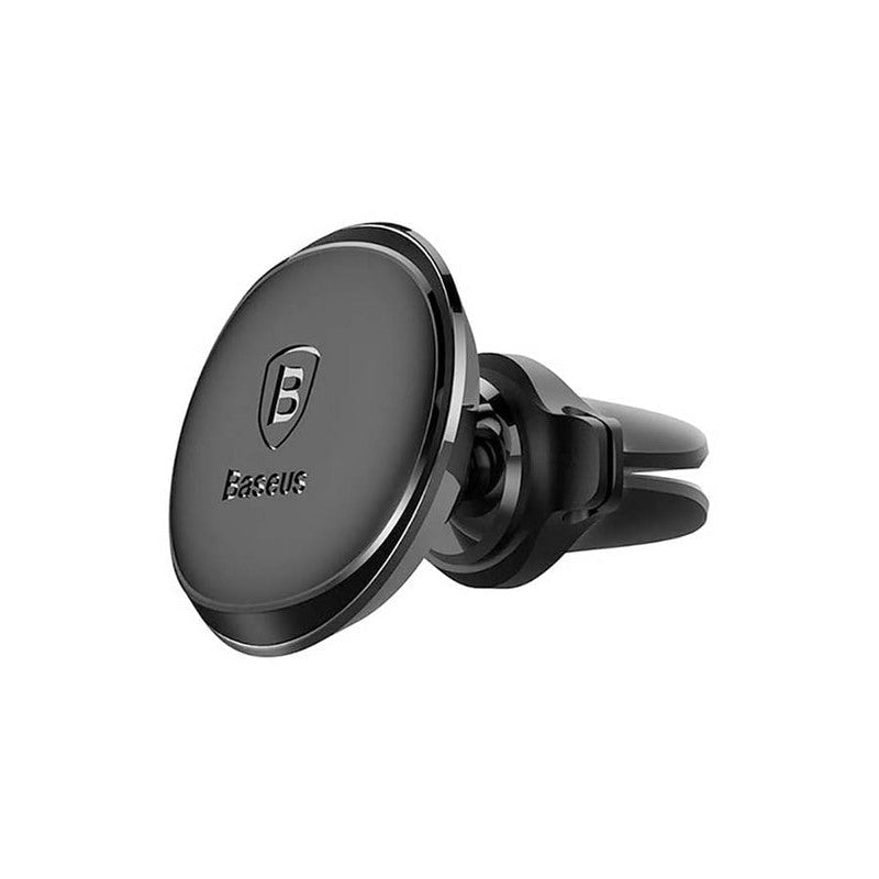 Baseus Magnetic Air Vent Car Mount Holder With Cable Clip - Black
