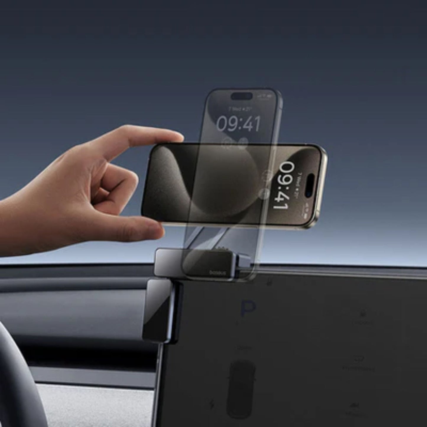 Baseus MaxView Magnetic Car Screen Holder - Black