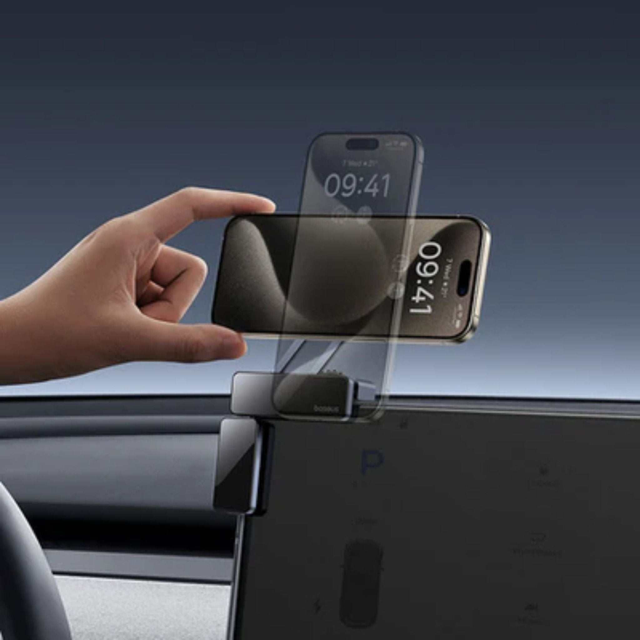 Baseus MaxView Magnetic Car Screen Holder - Black