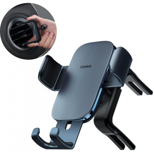 Baseus Metal Age II Gravity Holder for Round Car Air Vent - Dark Grey
