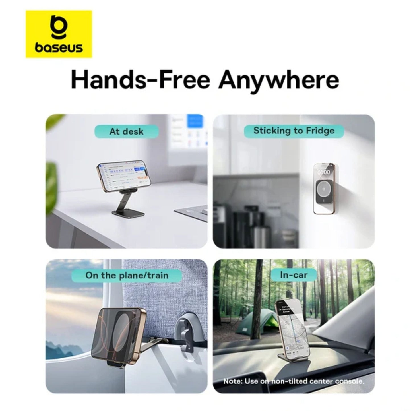 Baseus PrimeTrip VX1 Magnetic Car Phone Holder - Black