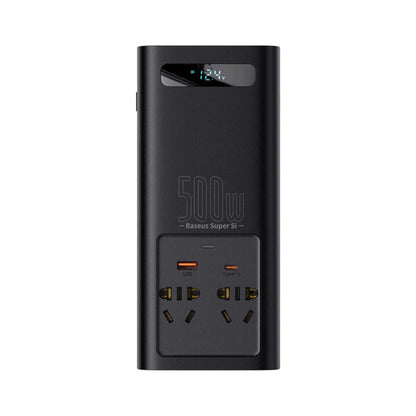 Baseus Super Si Power Inverter 500W 220V CN - EU Plug - Black