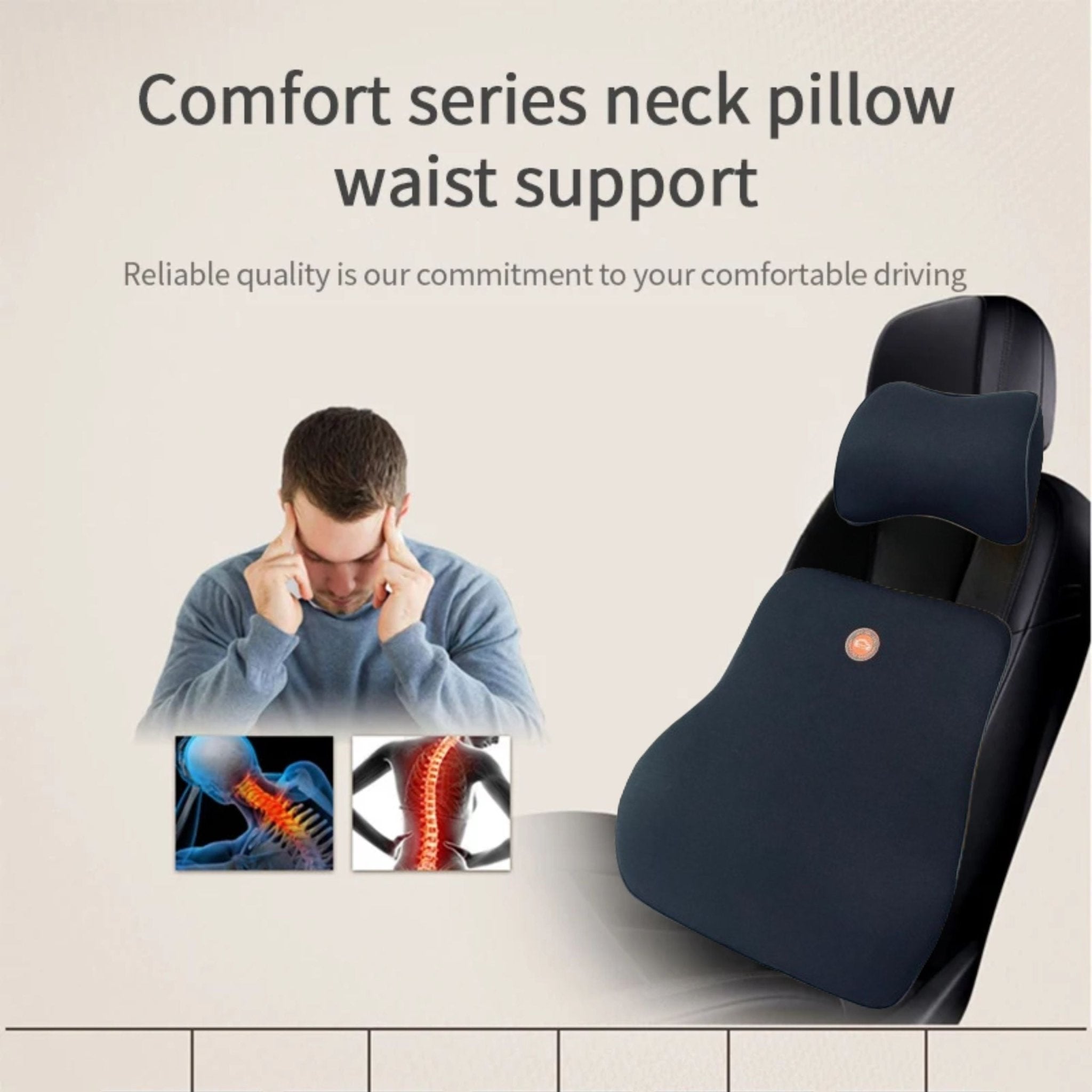 Bcomfort Memory foam Car Pillow