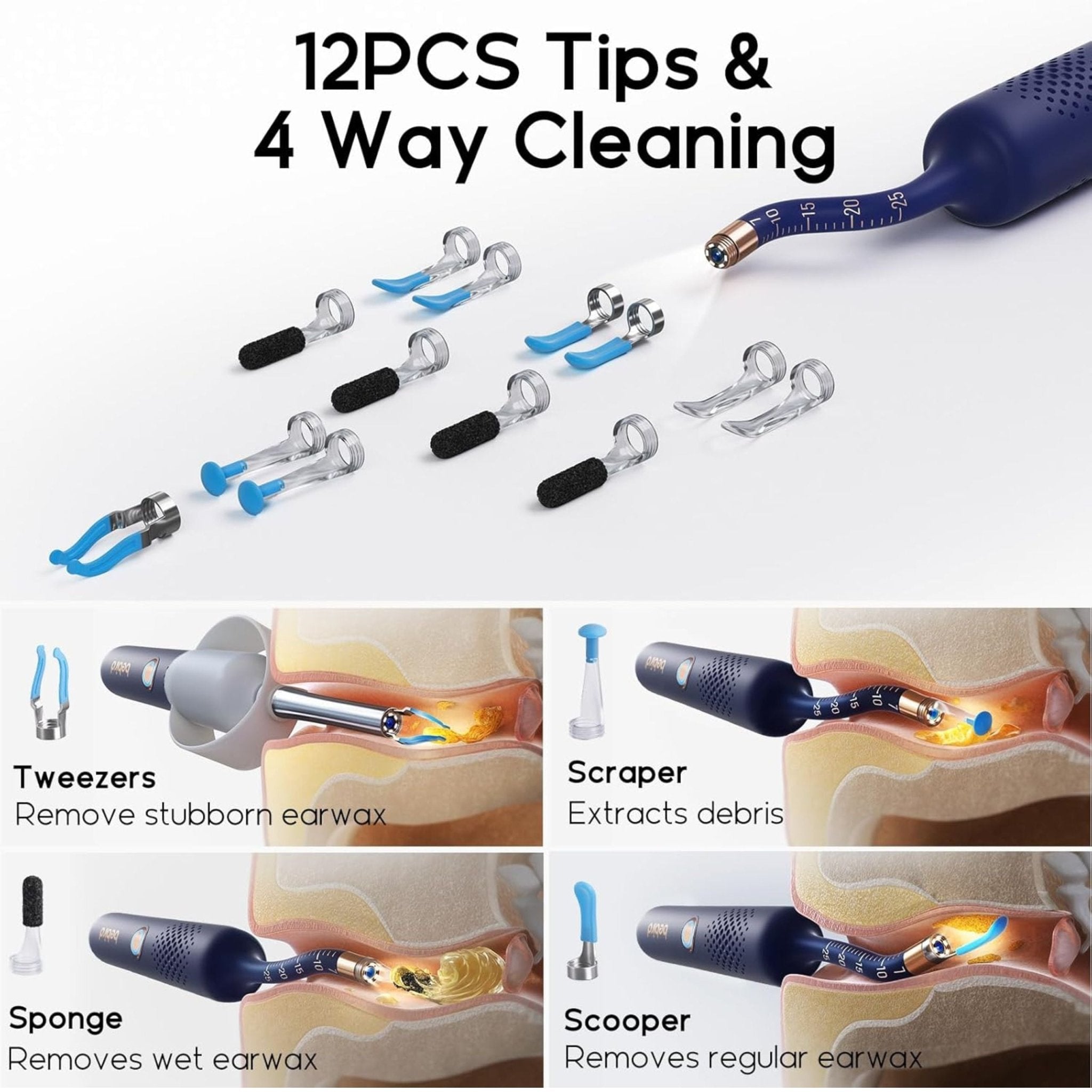 Bebird EarSight Plus Compact All-in-1 Visual Ear Wax Remover