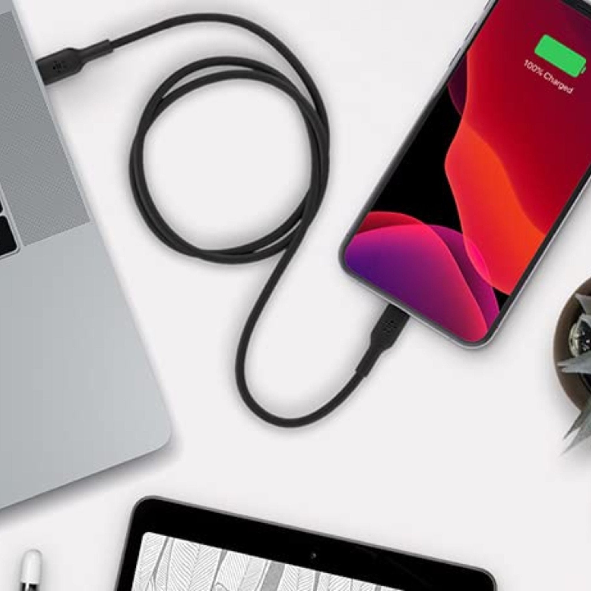 Belkin BoostCharge USB-C to Lightning Cabble 1M - Black