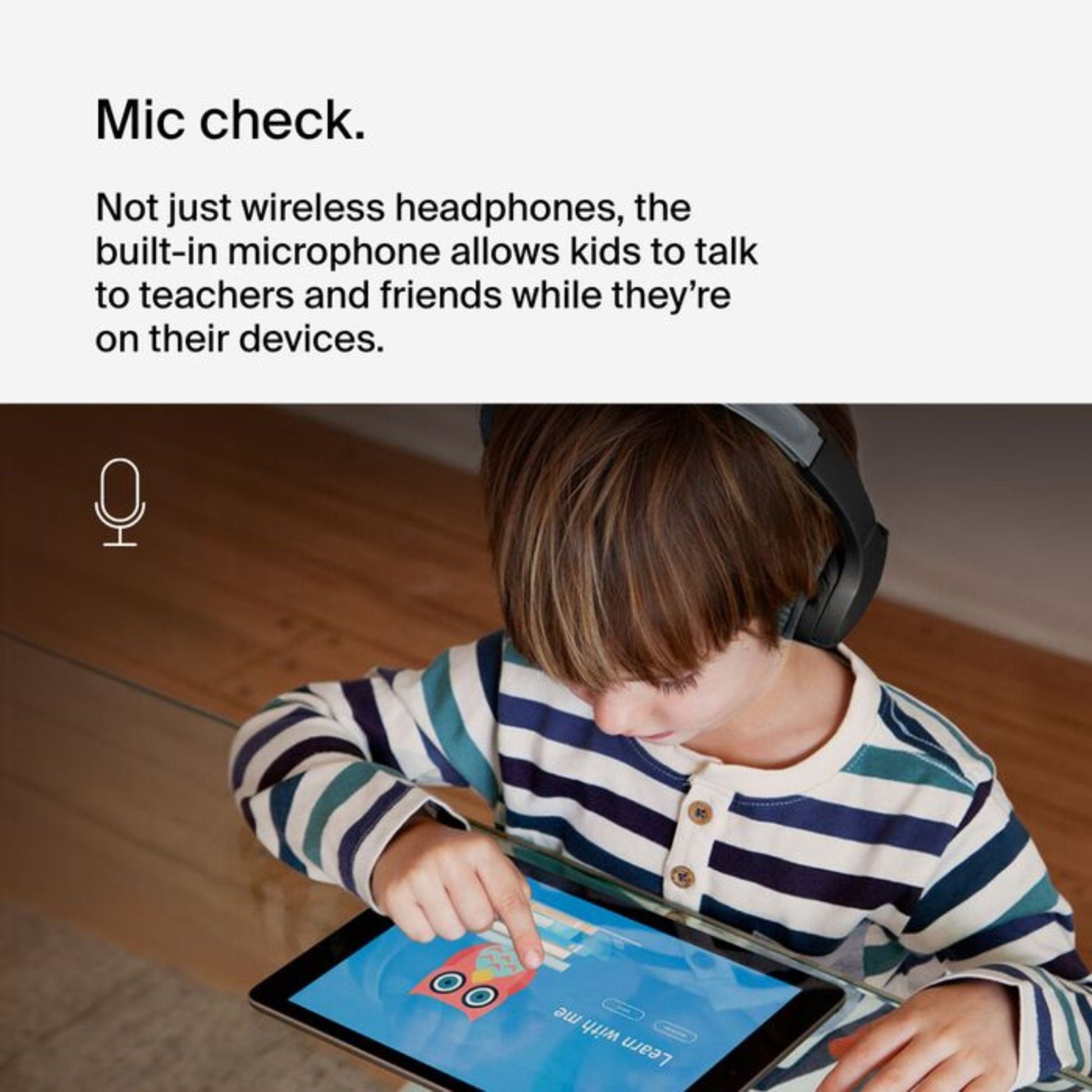 Belkin SoundForm Mini Wireless On-Ear Headphones for Kids - Black