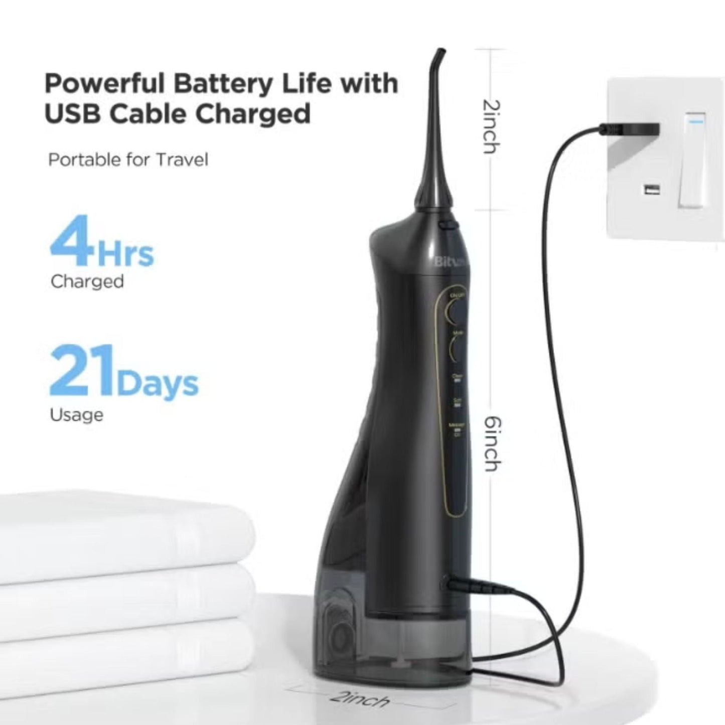 Bitvae Oral Care Cordless F5020E Oral Irrigator - White