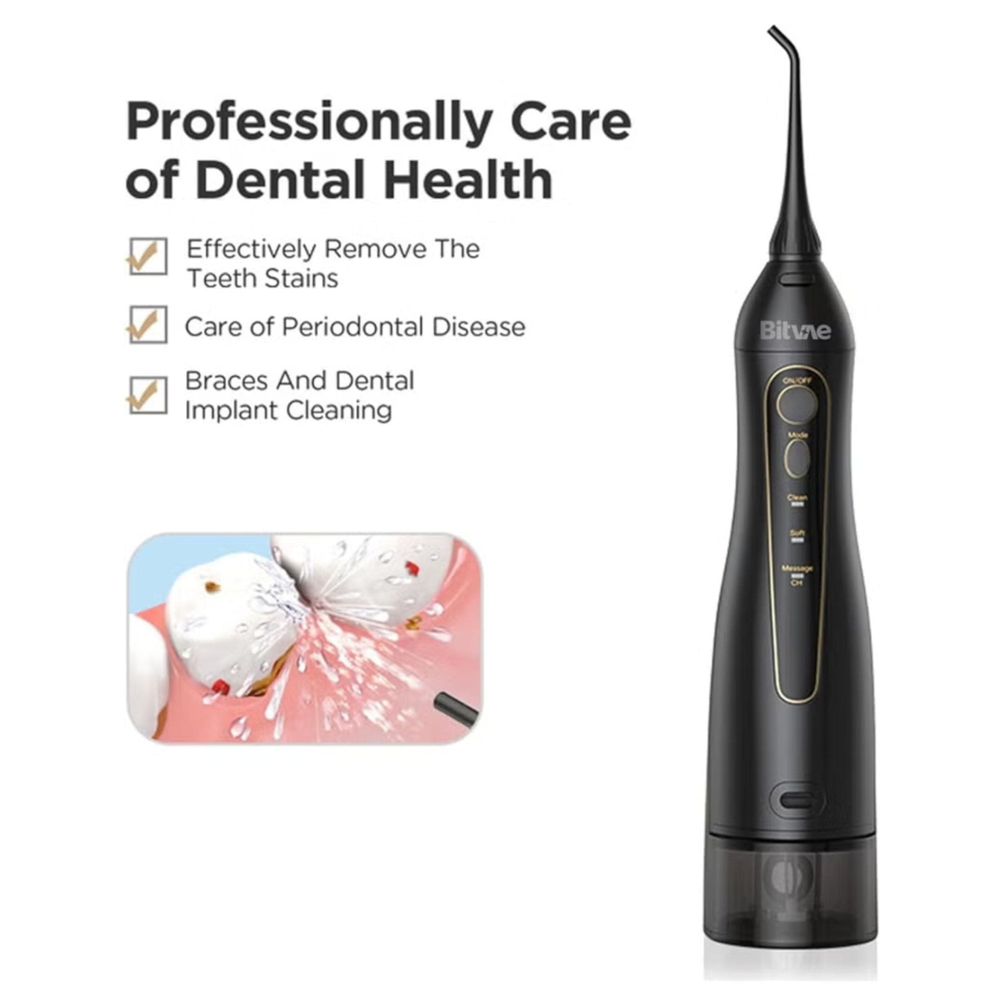Bitvae Oral Care Cordless F5020E Oral Irrigator - White
