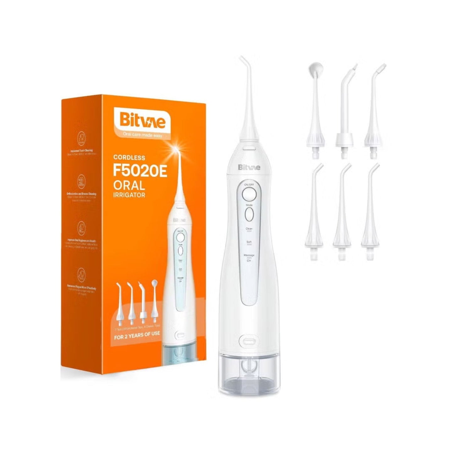 Bitvae Oral Care Cordless F5020E Oral Irrigator - White