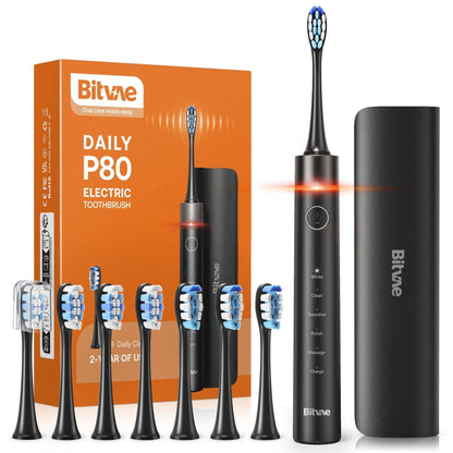 Bitvae Oral Care Daily P80 Electric Toothbrush - Black