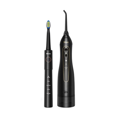 Bitvae Oral Care E11 Electric Toothbrush and F5020E Oral Irrigator - Black