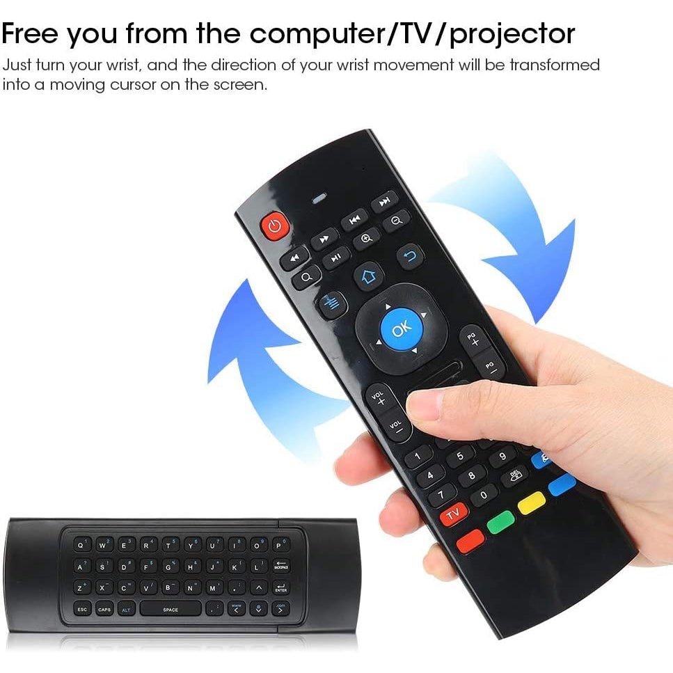 Bluetooth Remote Air Fly Mouse, 2.4G Wireless Remote Control Wireless Keyboard