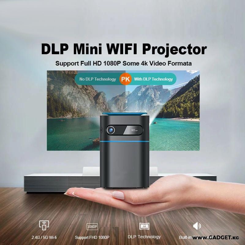 Blulory D3 DLP Projector - Black + Subscribe (channels, movies and series for a year)