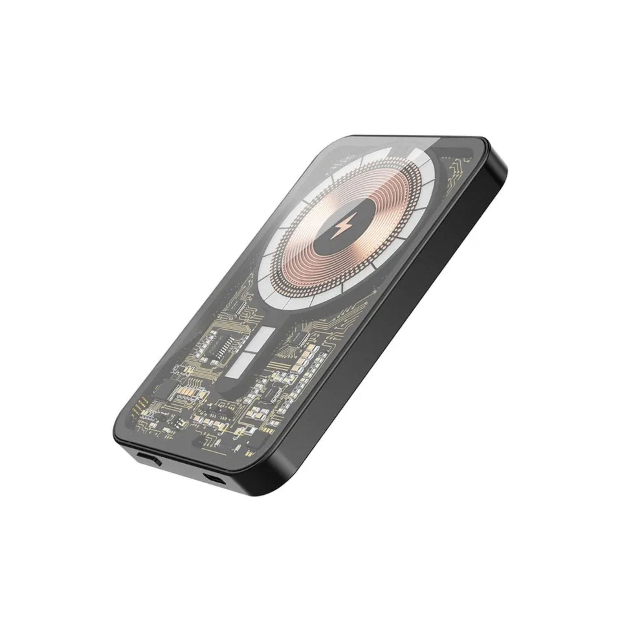Blupebble Core Pod Lucid Transparent 5000Mah Power Bank Magsafe PD 20W- Black