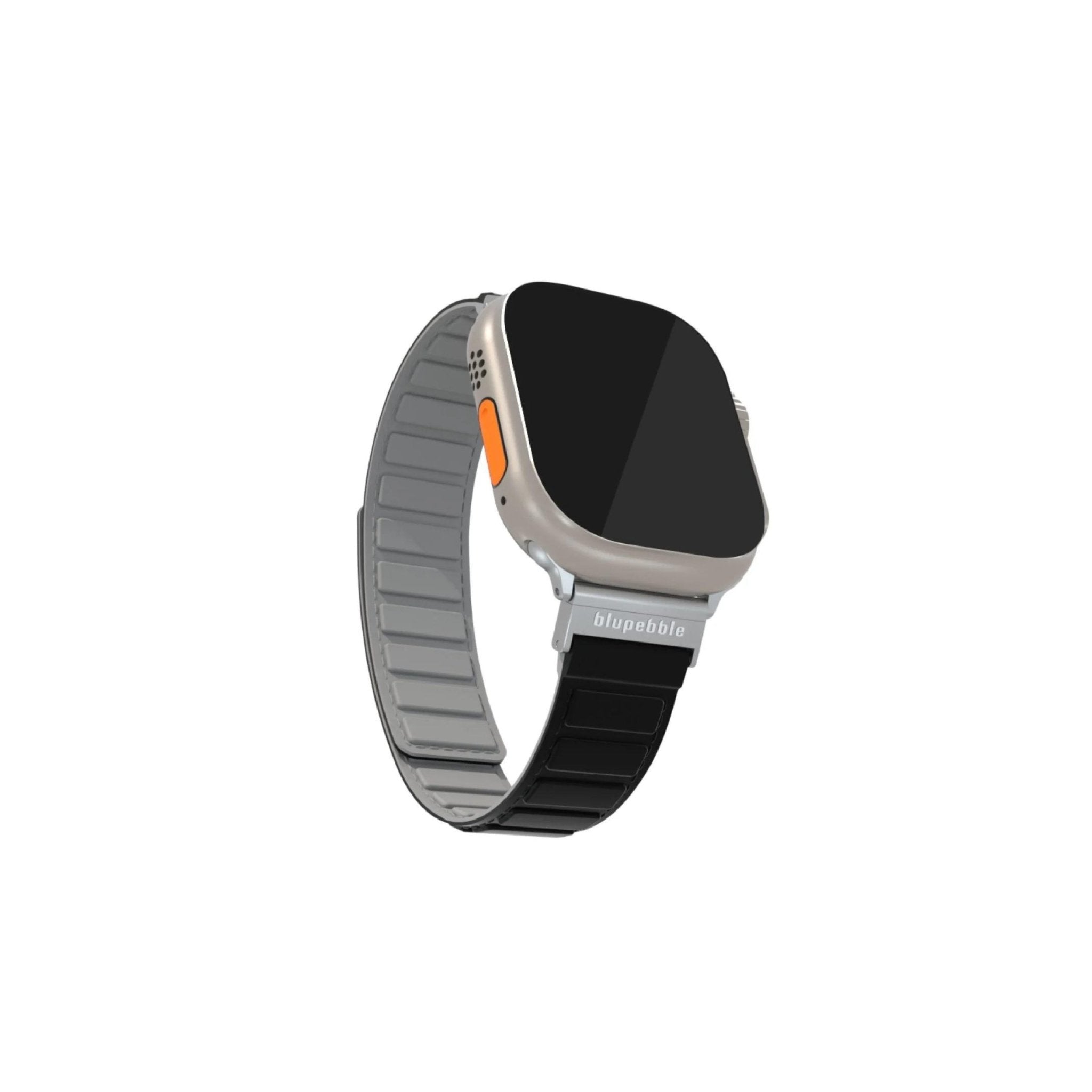 Blupebble Silicone Reversible Magnetic Strap - Black/Gray