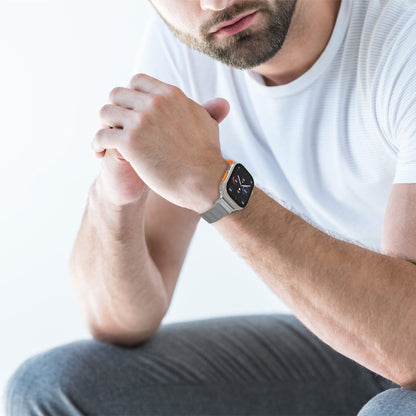 Blupebble Silicone Reversible Magnetic Strap - Gray/Orange