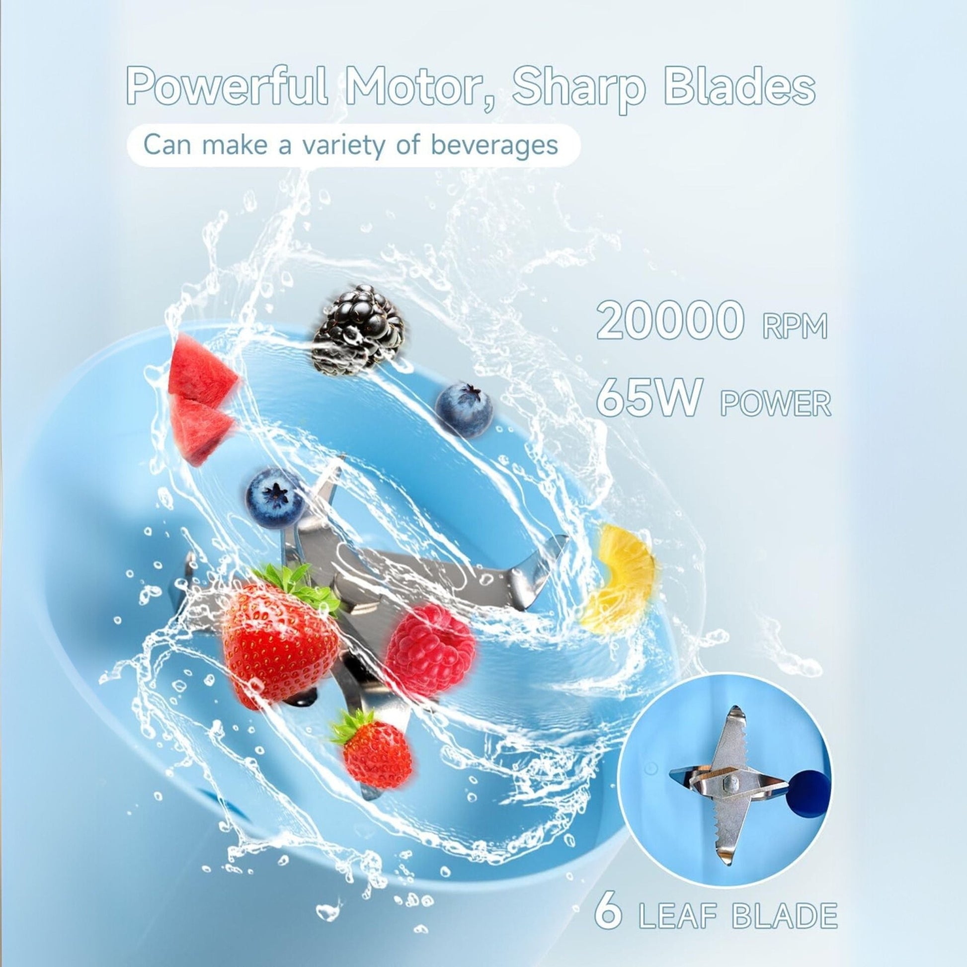Bomidi Portable Juice Blender JB01 - Blue