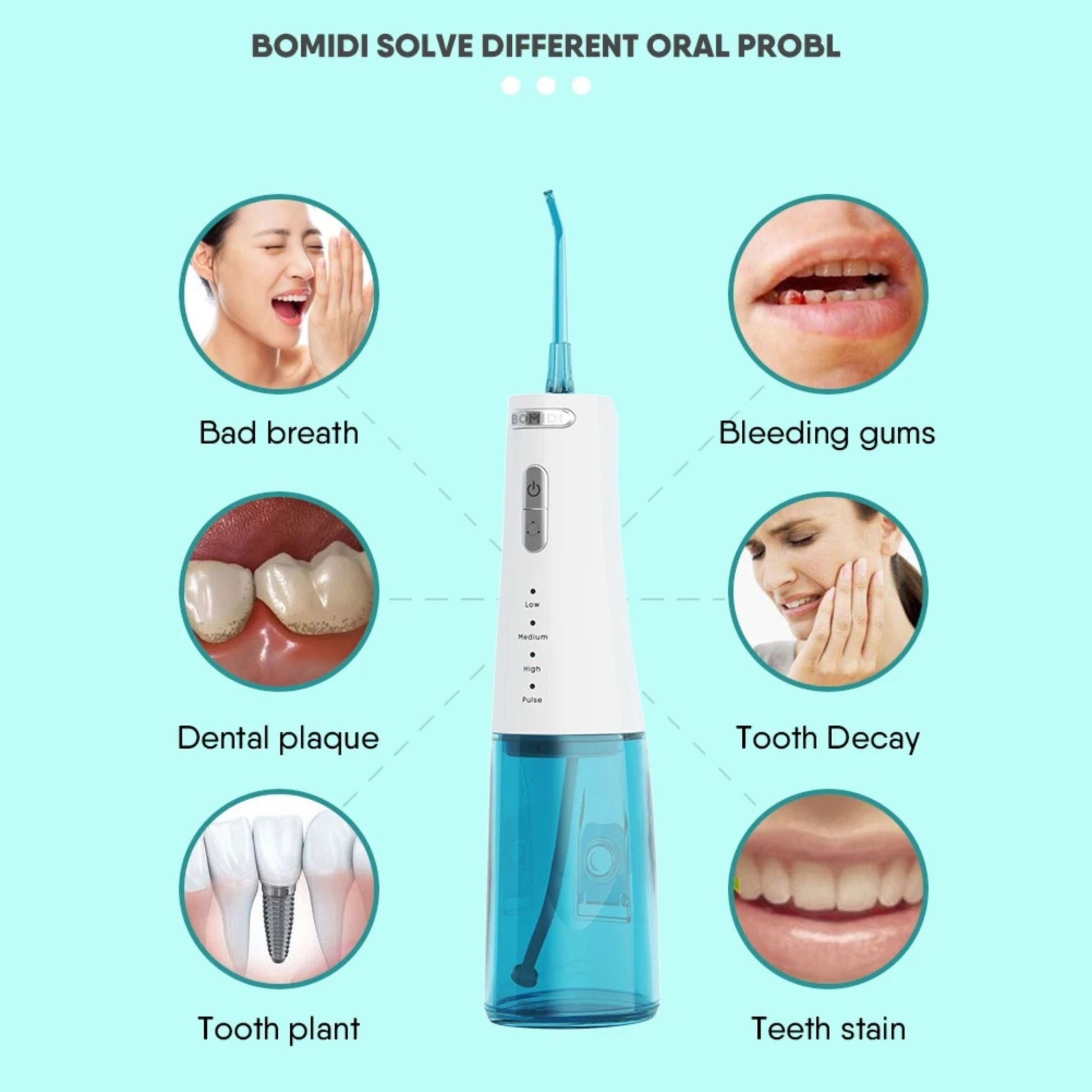 Bomidi Portable Oral Irrigator D3 Pro