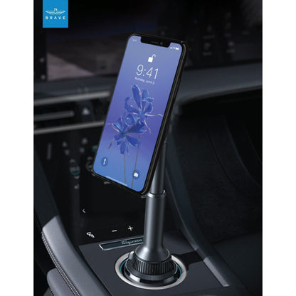 Brave 2 in 1 Phone Mount for Car Cup Holder BHL-723 - Black