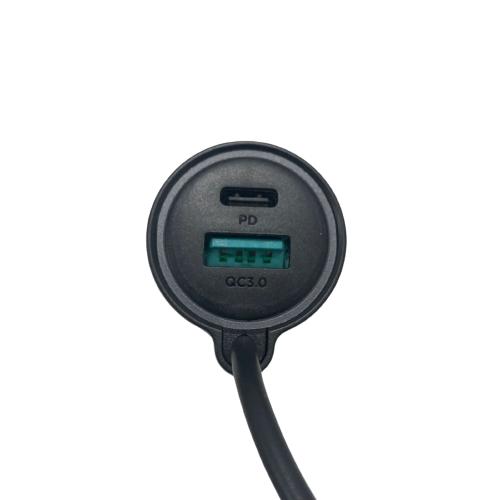 Brave 3 in 1 Wired Car Charger Lightning B-23 - Black