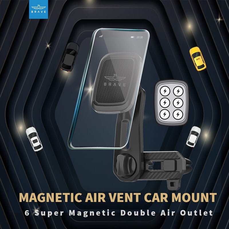 Brave Magnetic Air Vent Car Mount BHL-720 - Black
