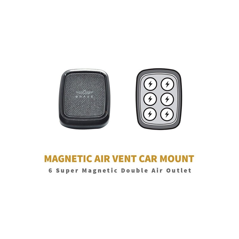 Brave Magnetic Air Vent Car Mount BHL-720 - Black
