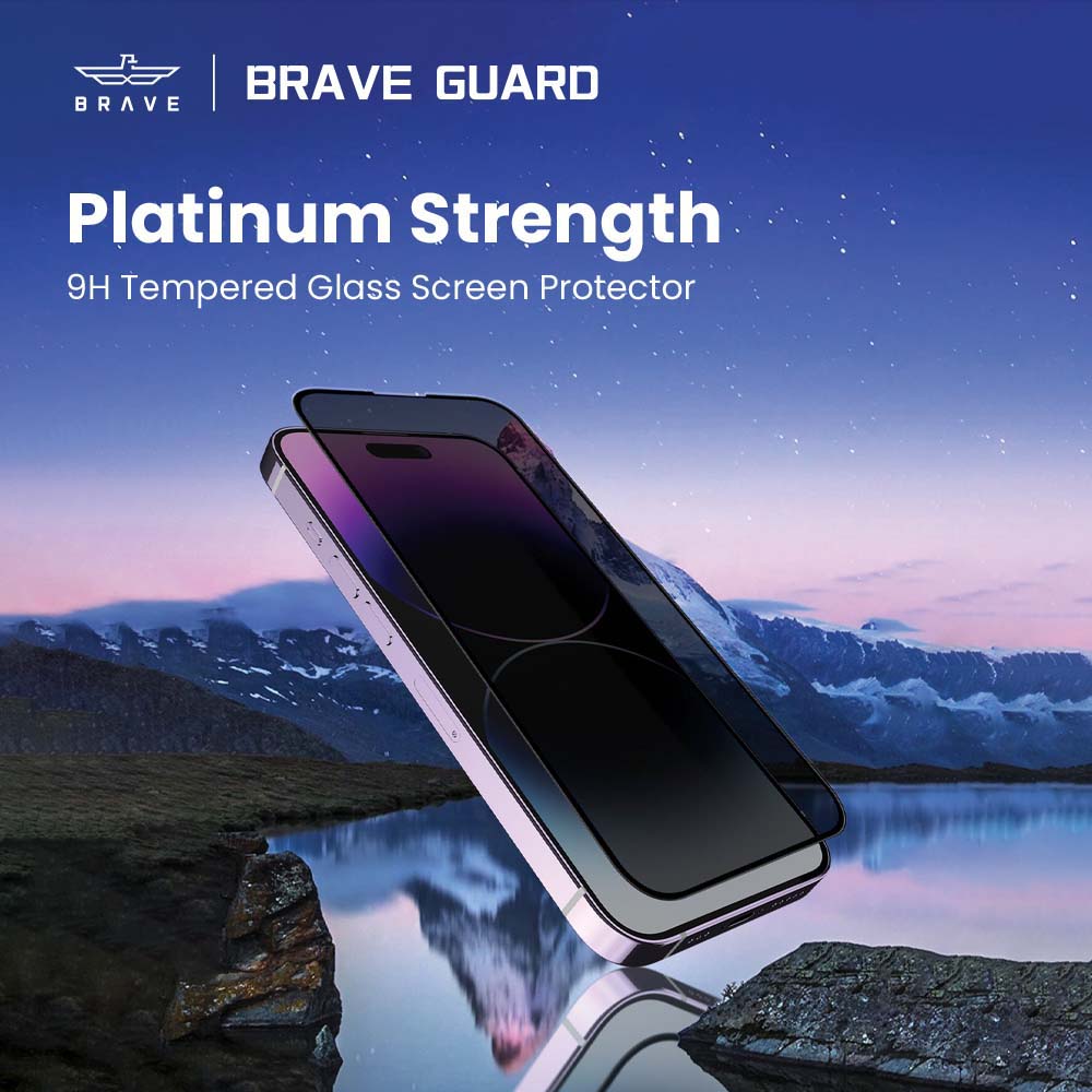 Brave Privacy Screen Protector for iPhone 15 Pro / 15 Pro Max , Impact & Scratch Protection SP-15P