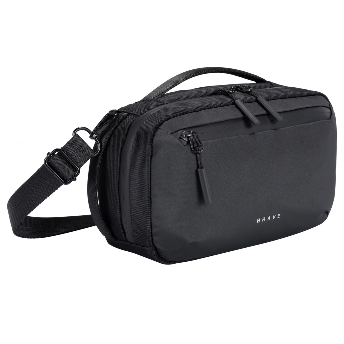 Brave Tech Pouch Organizer - Luxury Gadget Storage For Travel BTP-06 XL - Black