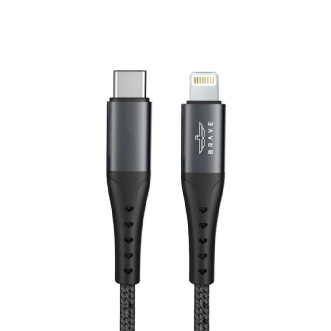 Brave Type-C To Lightning Cable 1.0m - Black
