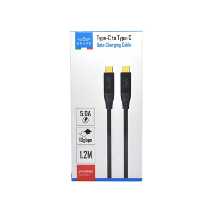 Brave Type-C To Type-C Charging Cable 1.2m - Black