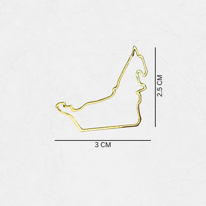 Brooch UAE Map - Gold