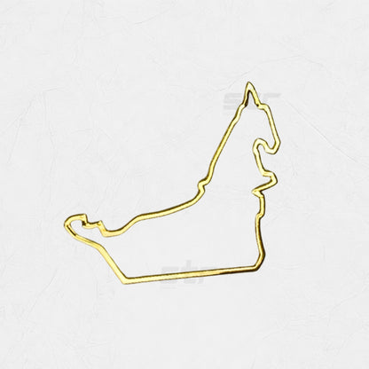Brooch UAE Map - Gold