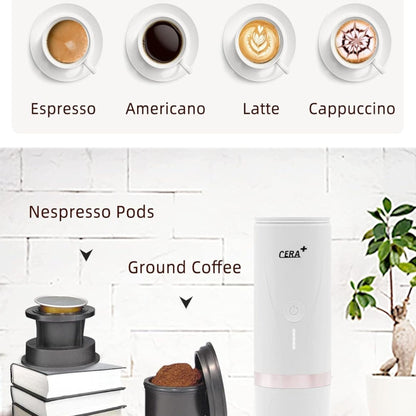 CERA+ Portable Coffee Maker PCM03 Heating by Battery