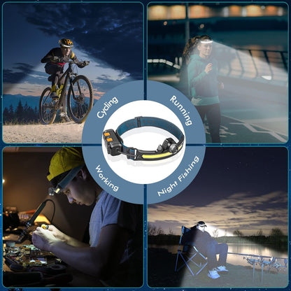 COB Floodlight Headlamp W678-2 - Black