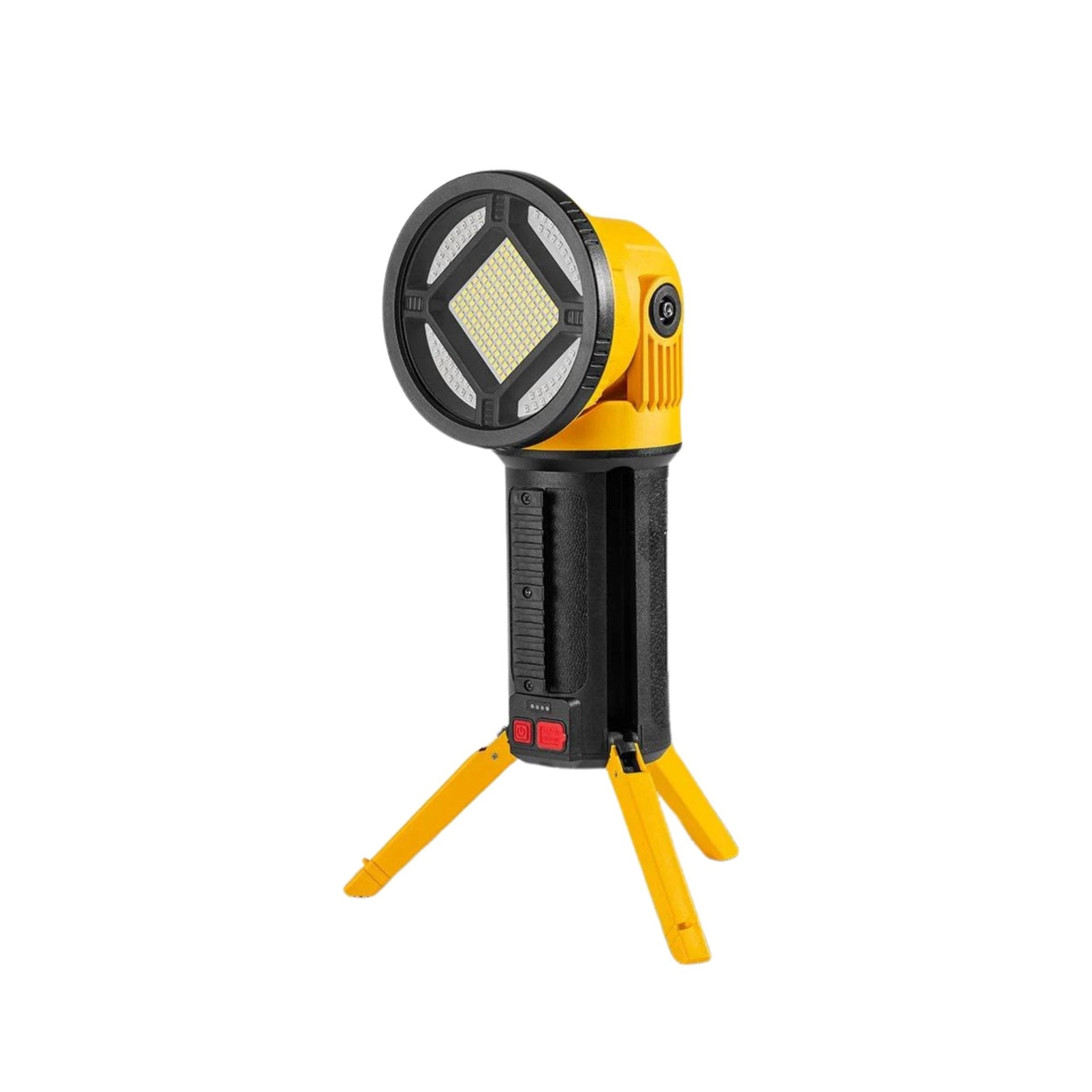 COB Rechargeable Multifunctional Folding Searchlight W5165-2 - Yellow