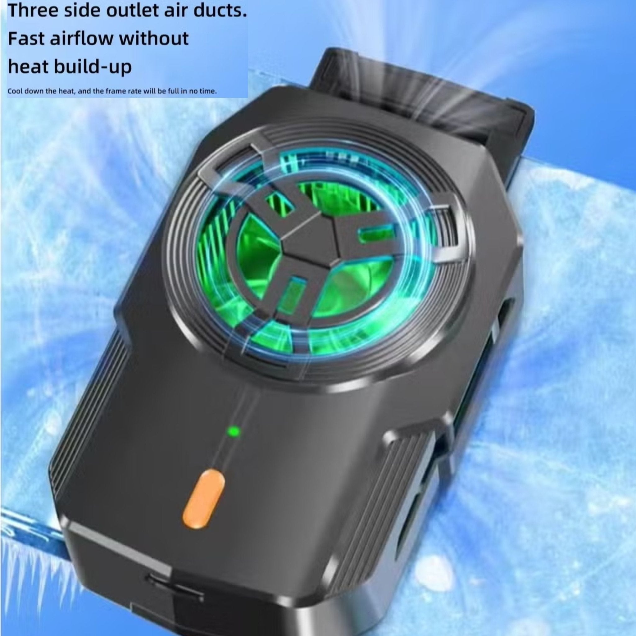 COOLER Battery Type Semiconductor Cell Phone Cooler S17 - Black